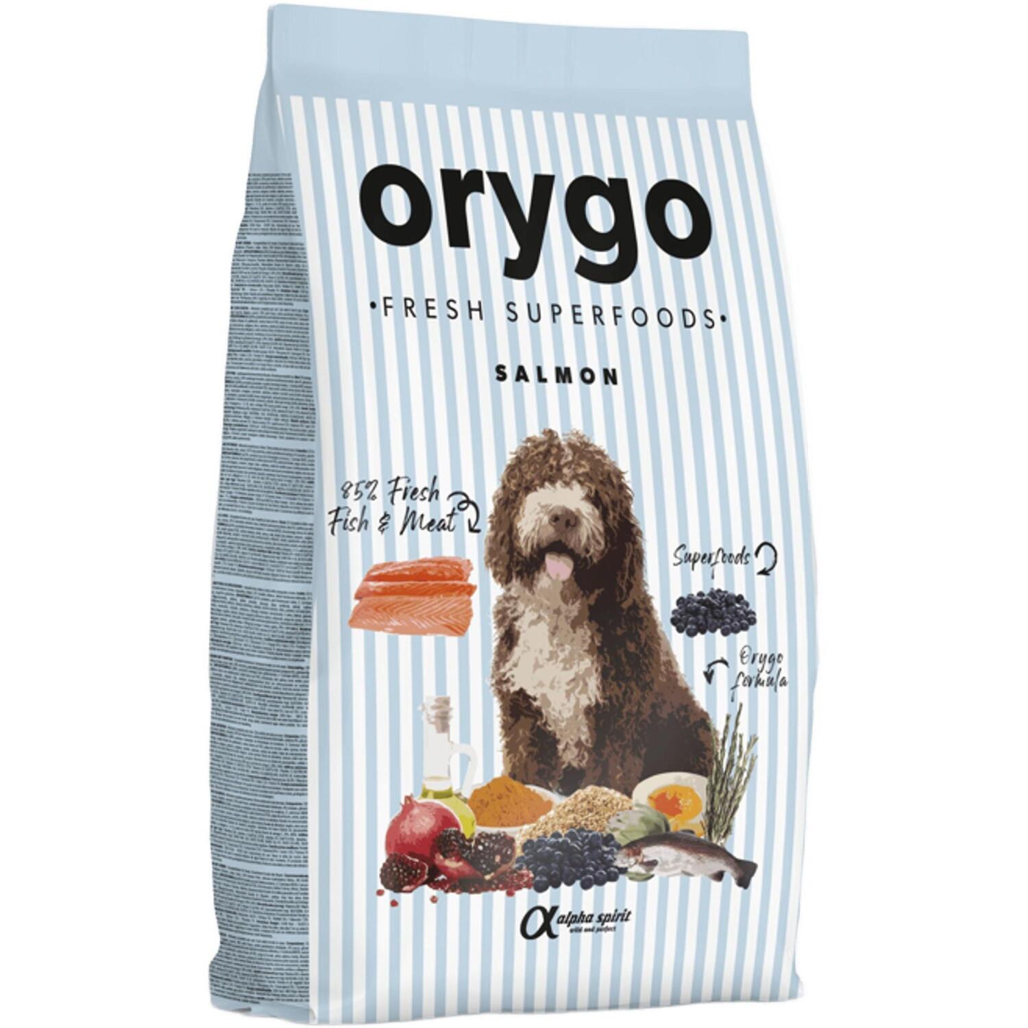 Полувлажный корм для взрослых собак Orygo Salmon с лососем 8кг фото