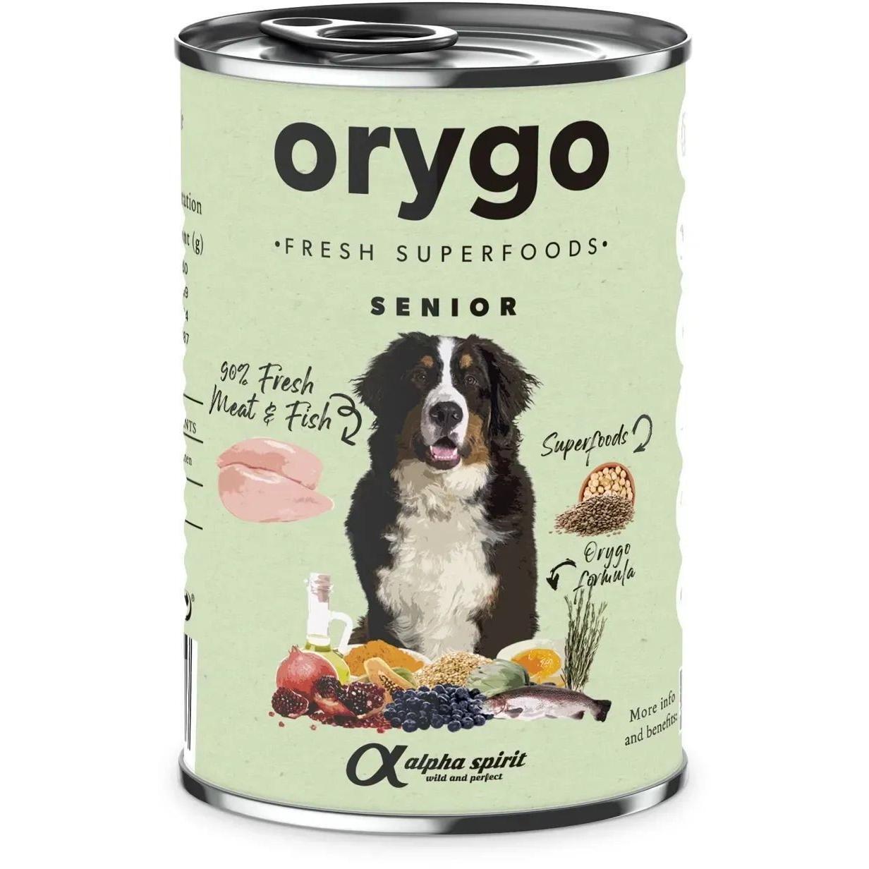 Влажный корм для пожилых собак Orygo Wet Senior 400г фото 