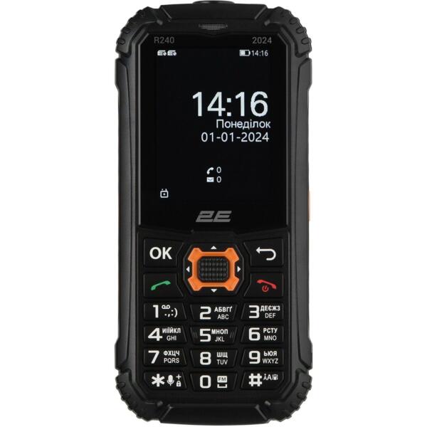 

Мобильный телефон 2E R240 2025 Black (694743657623)