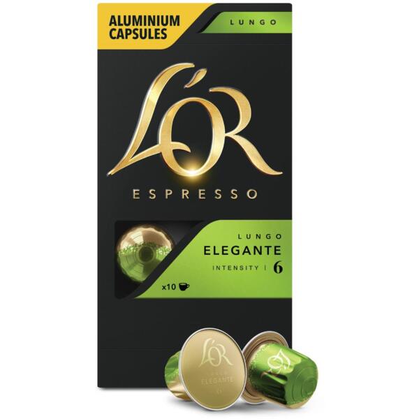 Кофе L`OR капсулы Lungo Elegante, 100% арабика, 10шт, Nespresso