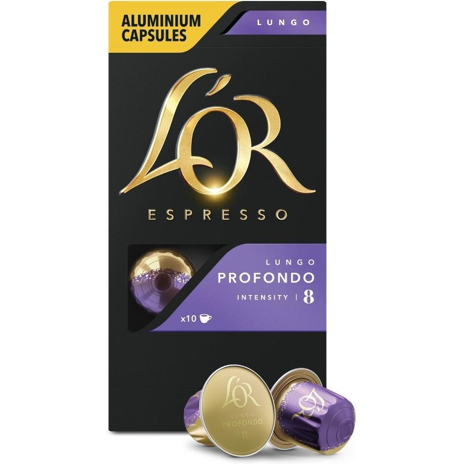 Кофе L`OR капсулы Lungo Profondo, 100% арабика, 10шт, Nespresso фото