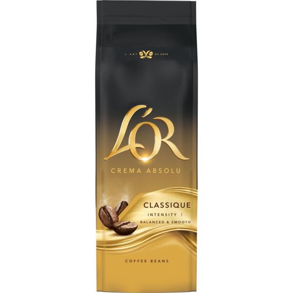 Кофе L`OR зерна Crema Absolute Classic, 500г, купаж арабика/робуста