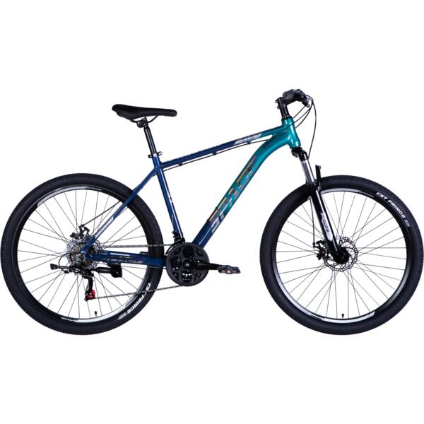 

Велосипед Space Phaeton AL 27.5" 2025 DD FR 19" сине-зеленый