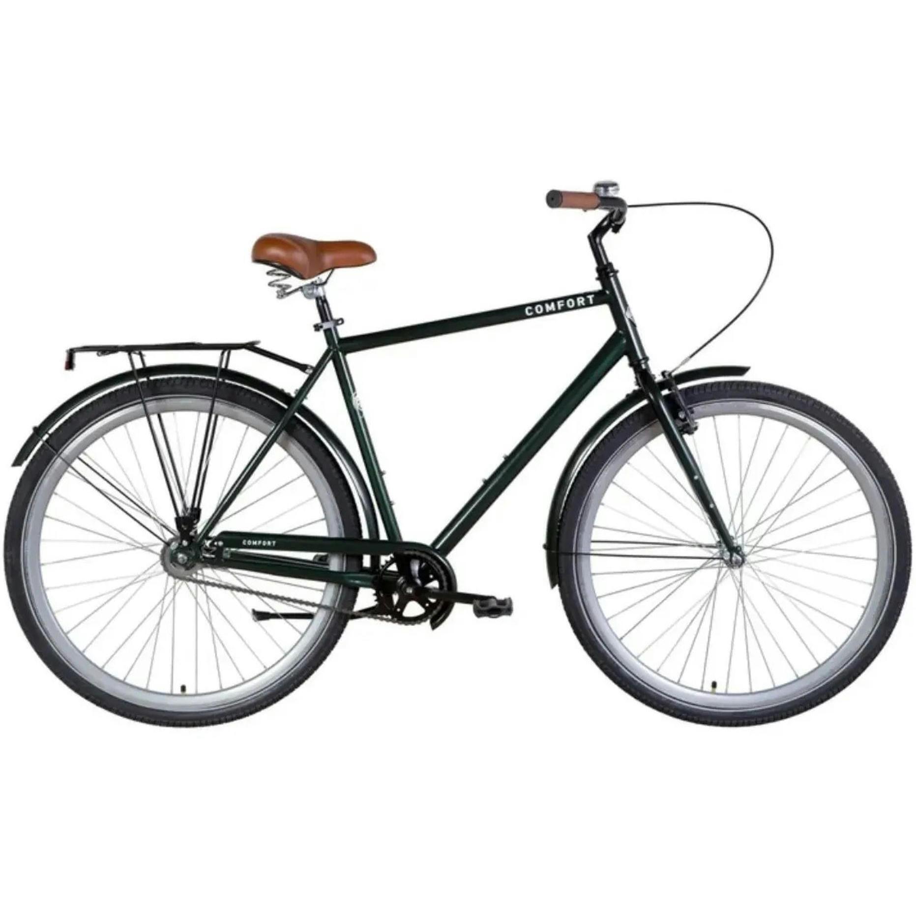 Велосипед Dorozhnik Comfort ST 28" 2024 Velosteel 22" темно-зеленийфото1