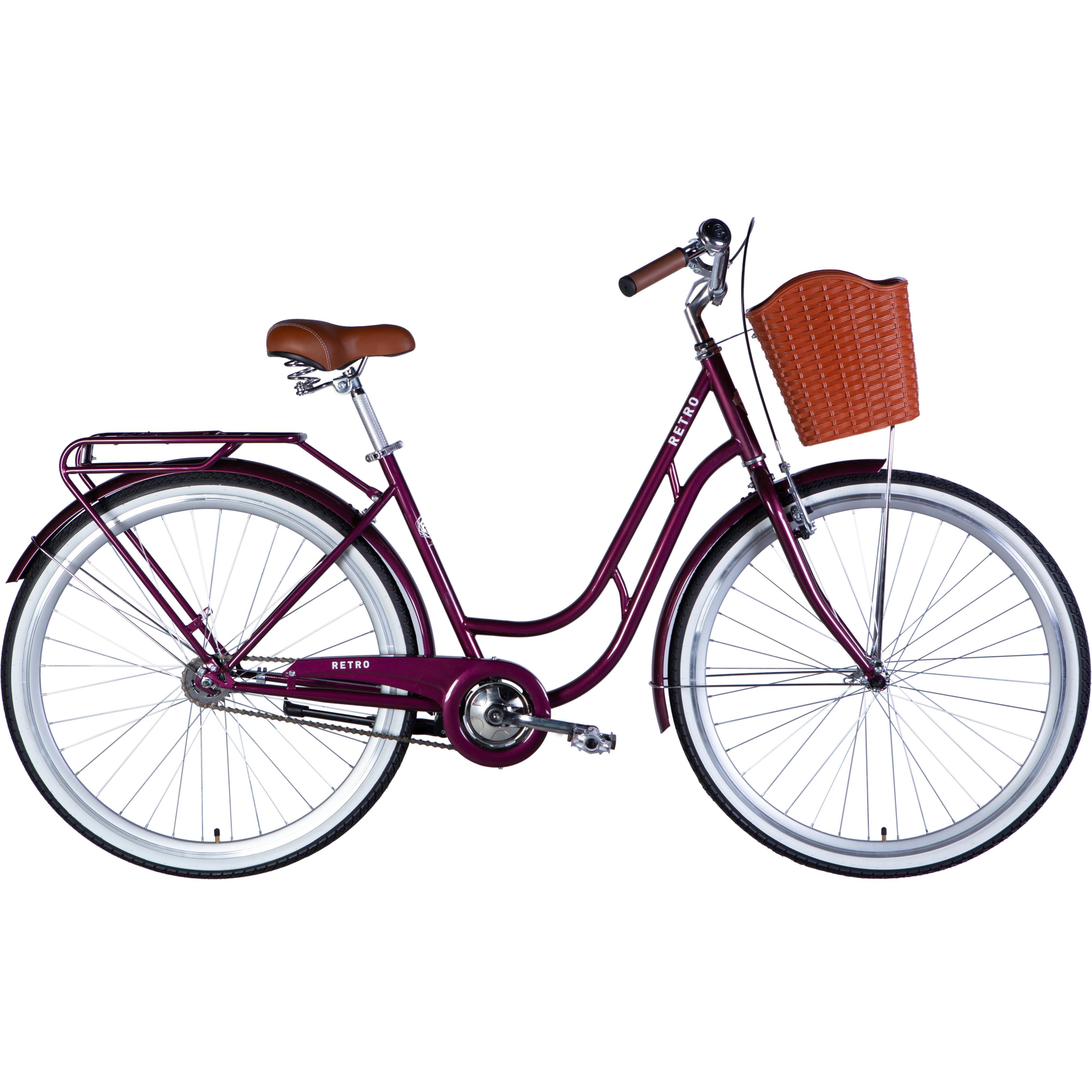 Велосипед Dorozhnik Retro ST 28" 2025 Velosteel 19" малиновый фото 1
