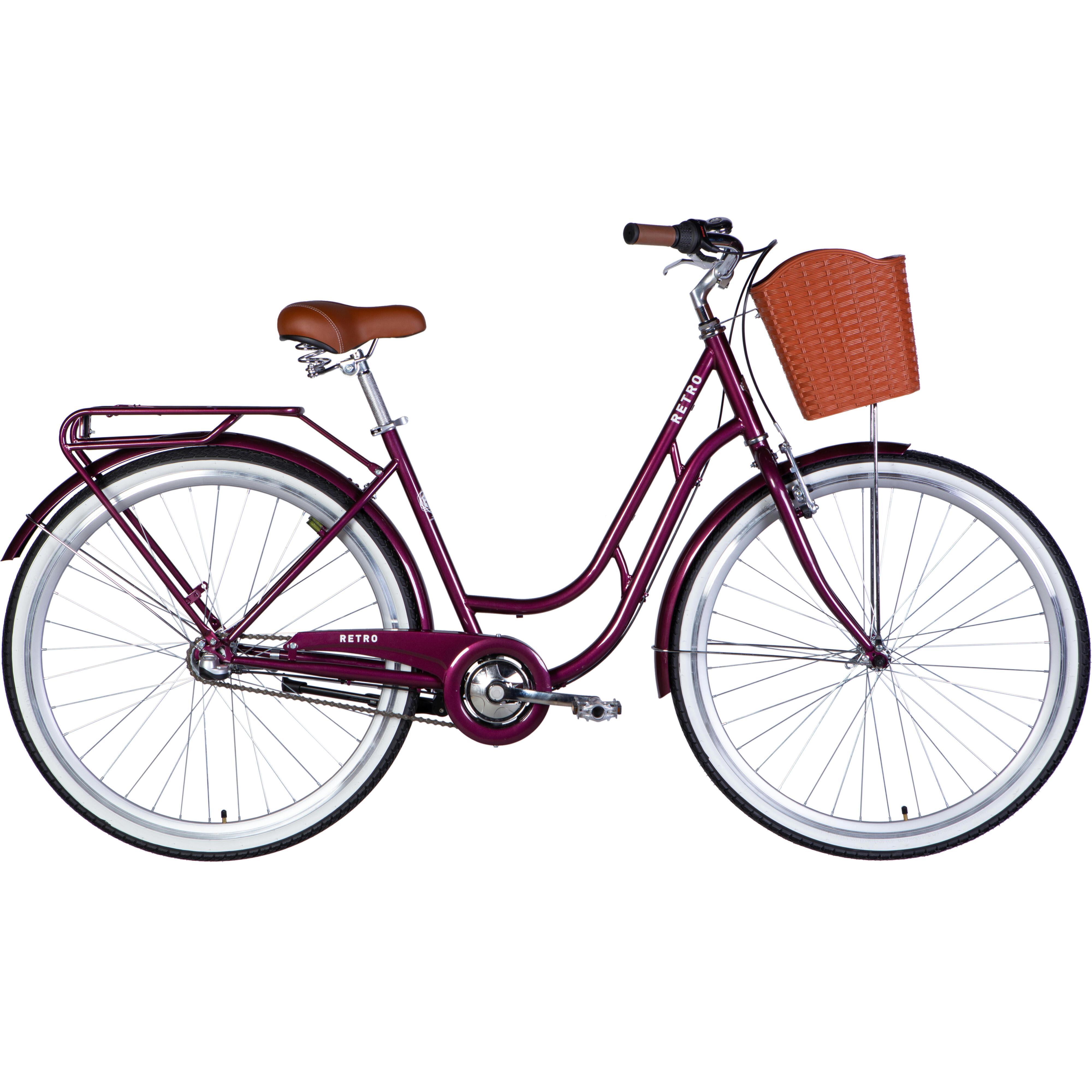 Велосипед Dorozhnik Retro ST 28" 2025 PH 19" малиновый фото 1