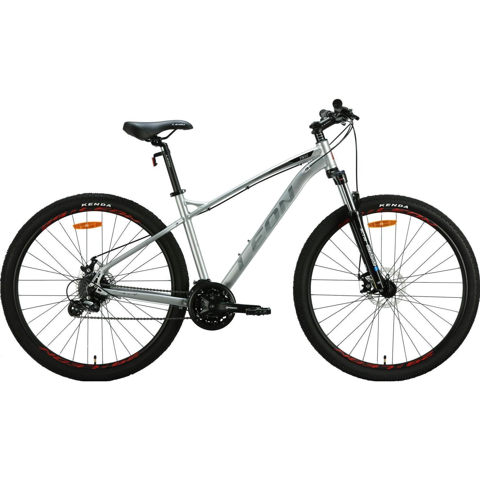 Велосипед Leon Tn-90 AL 29" 2024 DD 18" сіро-чорний з червонимфото1