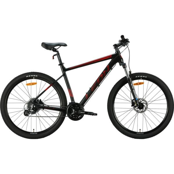 

Велосипед Leon Xc AL 27.5" 2024 80 HDD 20" черный с красным (матовый)