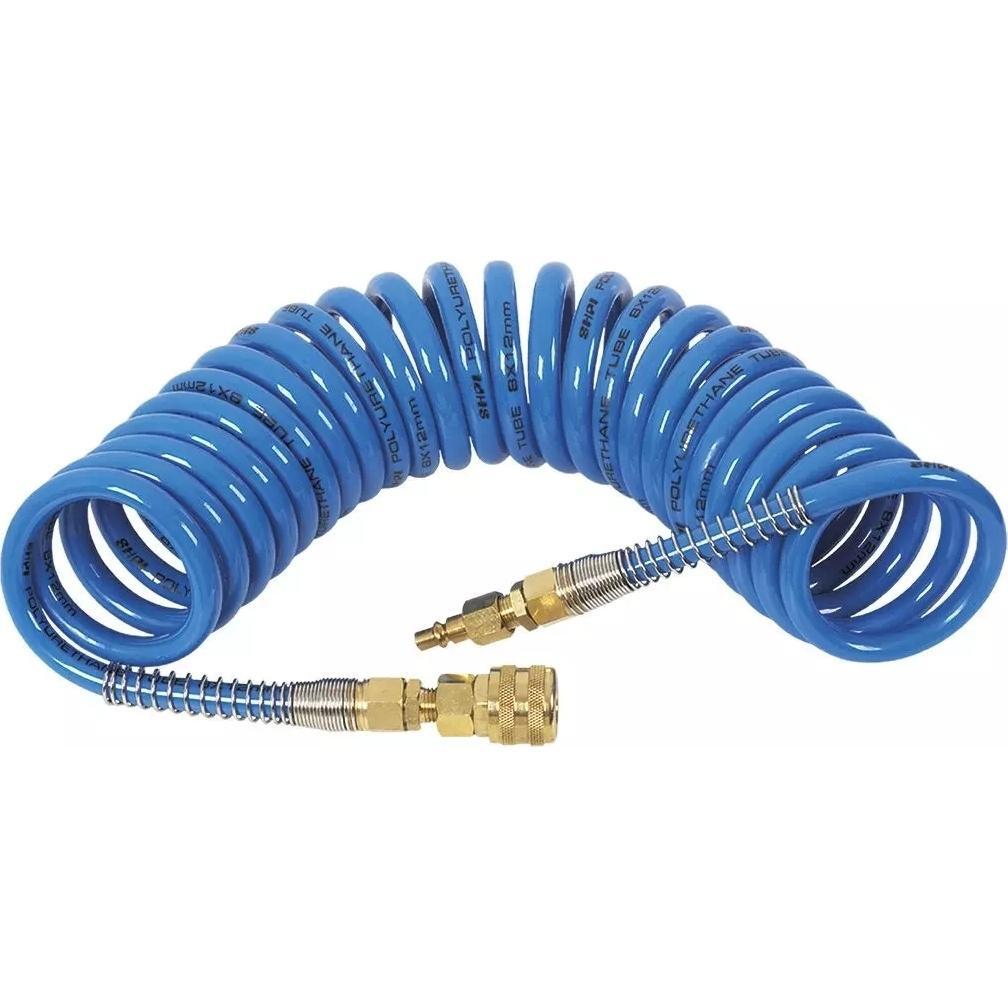 Шланг пневматический Neo Tools спиральный, 8x12мм, 8бар, 5м (12-074) фото 1