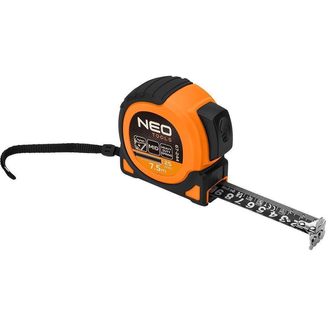 Рулетка Neo Tools Super Black, 7.5м, 25мм (67-244) фото 1