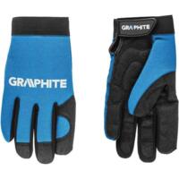 Рукавички робочі GRAPHITE чорно-блакитні р.10 (97G100)