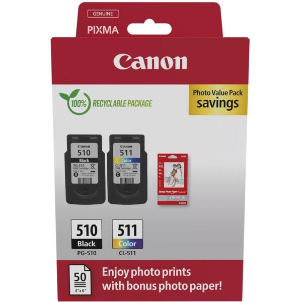 

Картридж струйный CANON PG-510Bk/CL-511 Multi Pack (2970B017)
