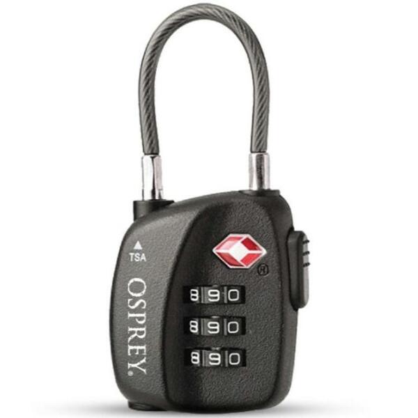 

Замок Osprey Travel Sentry Cable Lock black O/S чорний