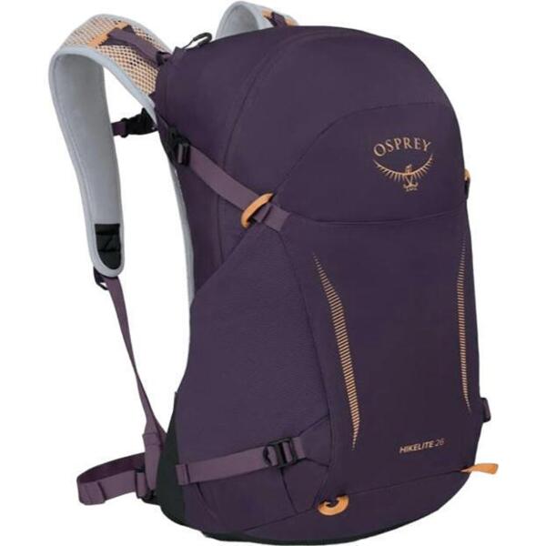 

Рюкзак Osprey Hikelite 26 purple ink/purple dusk/cheddar orange O/S фиолетовый/оранжевый