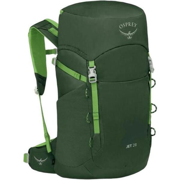 

Рюкзак Osprey Jet 28 green canopy/limeline green O/S темно-зеленый