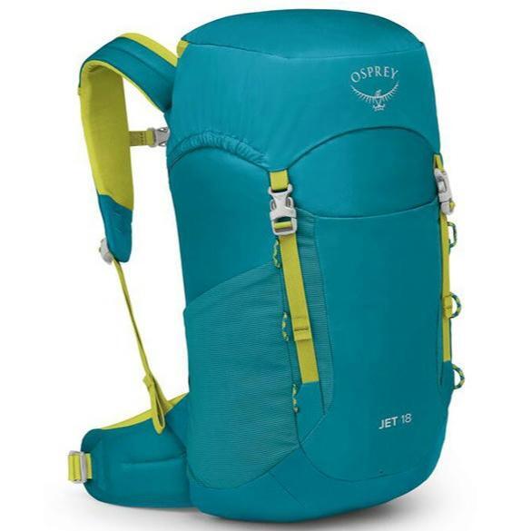 Рюкзак Osprey Jet 18 blue spikemoss/lemongrass O/S голубой фото
