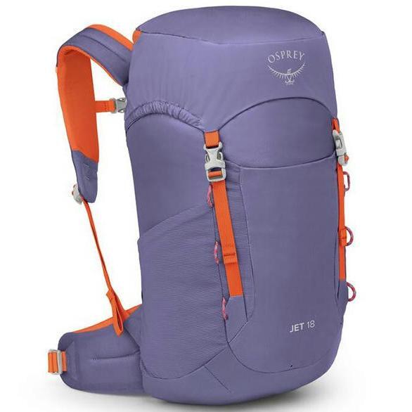 

Рюкзак Osprey Jet 18 euphoria purple/mars orange O/S фиолетовый