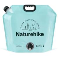 Складной контейнер для воды из полиэтилена Naturehike CNK2450CF027, 10 л, синий