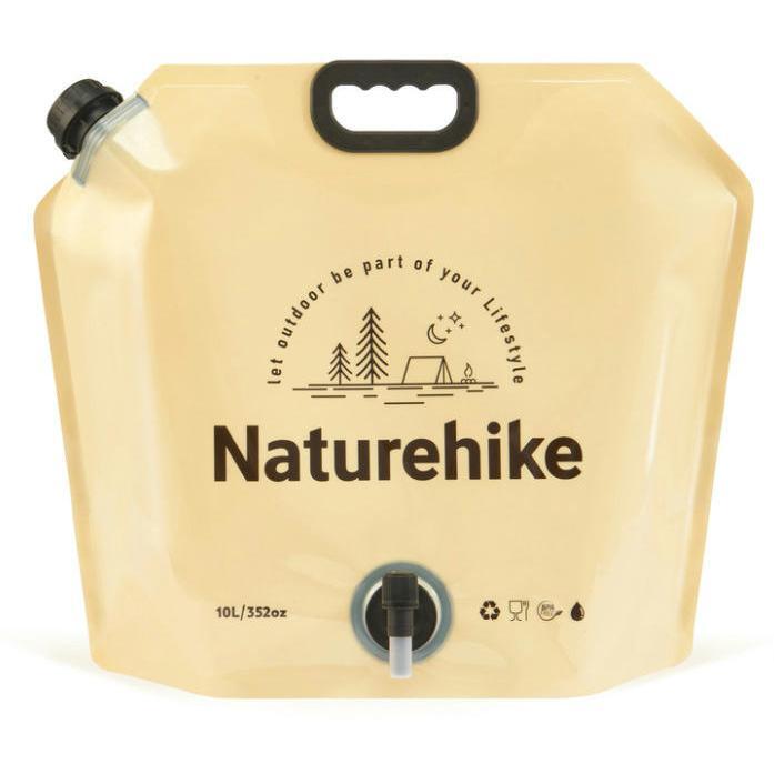 Складний контейнер для води з поліетилену Naturehike CNK2450CF027, 10 л, жовтийфото1