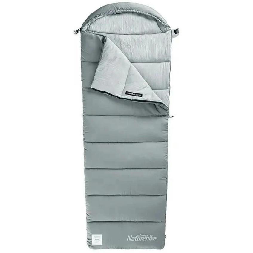 Спальный мешок с капюшоном Naturehike M300 CNK2350WS023, серый, правый фото 1