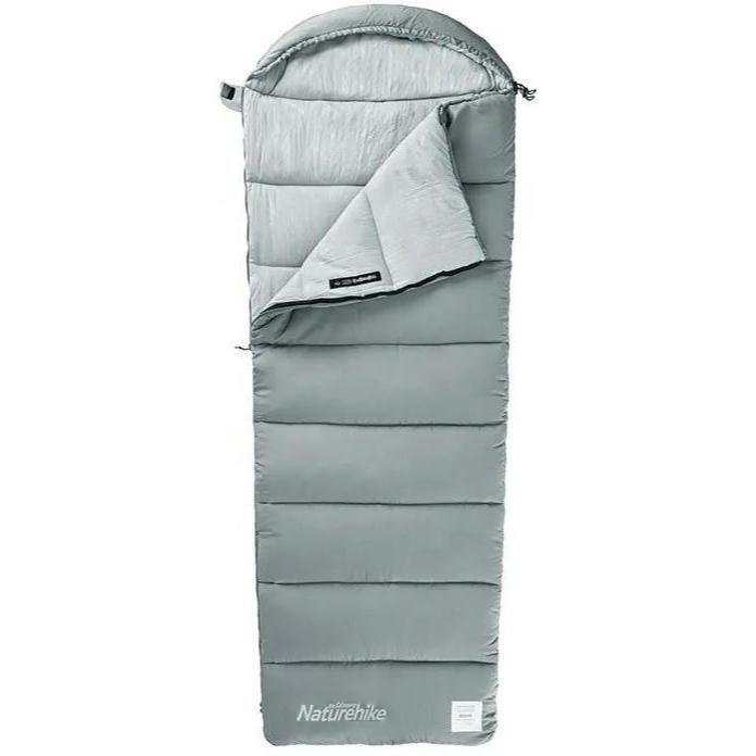 Спальник с капюшоном Naturehike M400 NH20MSD02, (1°C), правый, серый фото