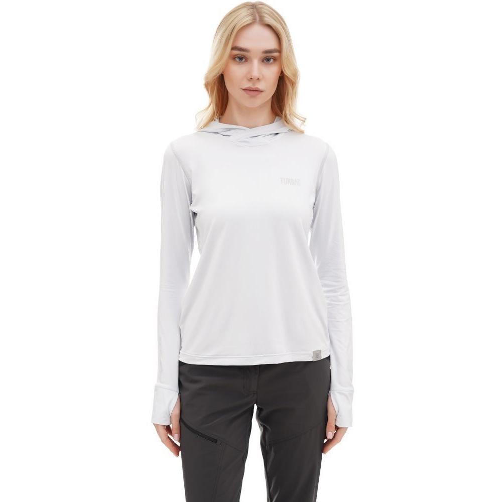 Термофутболка женская Turbat Hike Lite Ls Hood XS белая фото 1