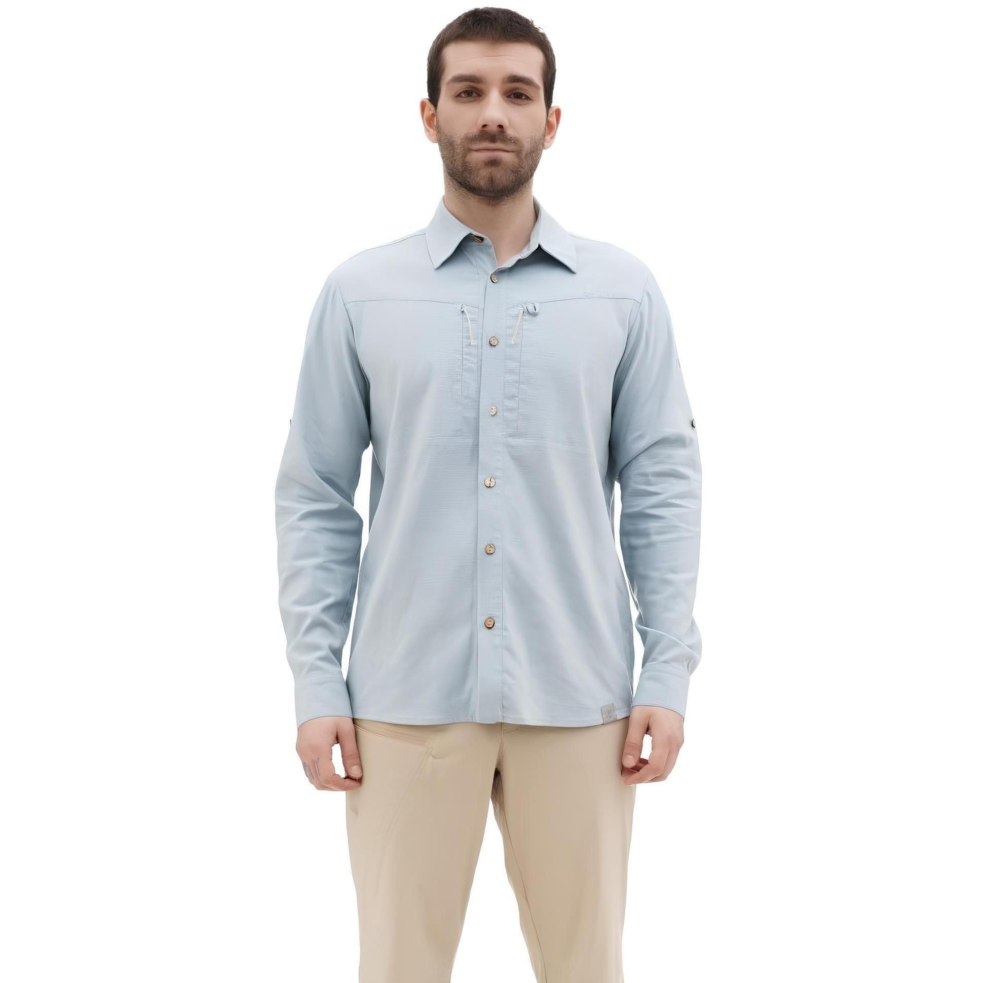 Сорочка чоловіча Turbat Amazonka Hemp XXXL блакитнафото1