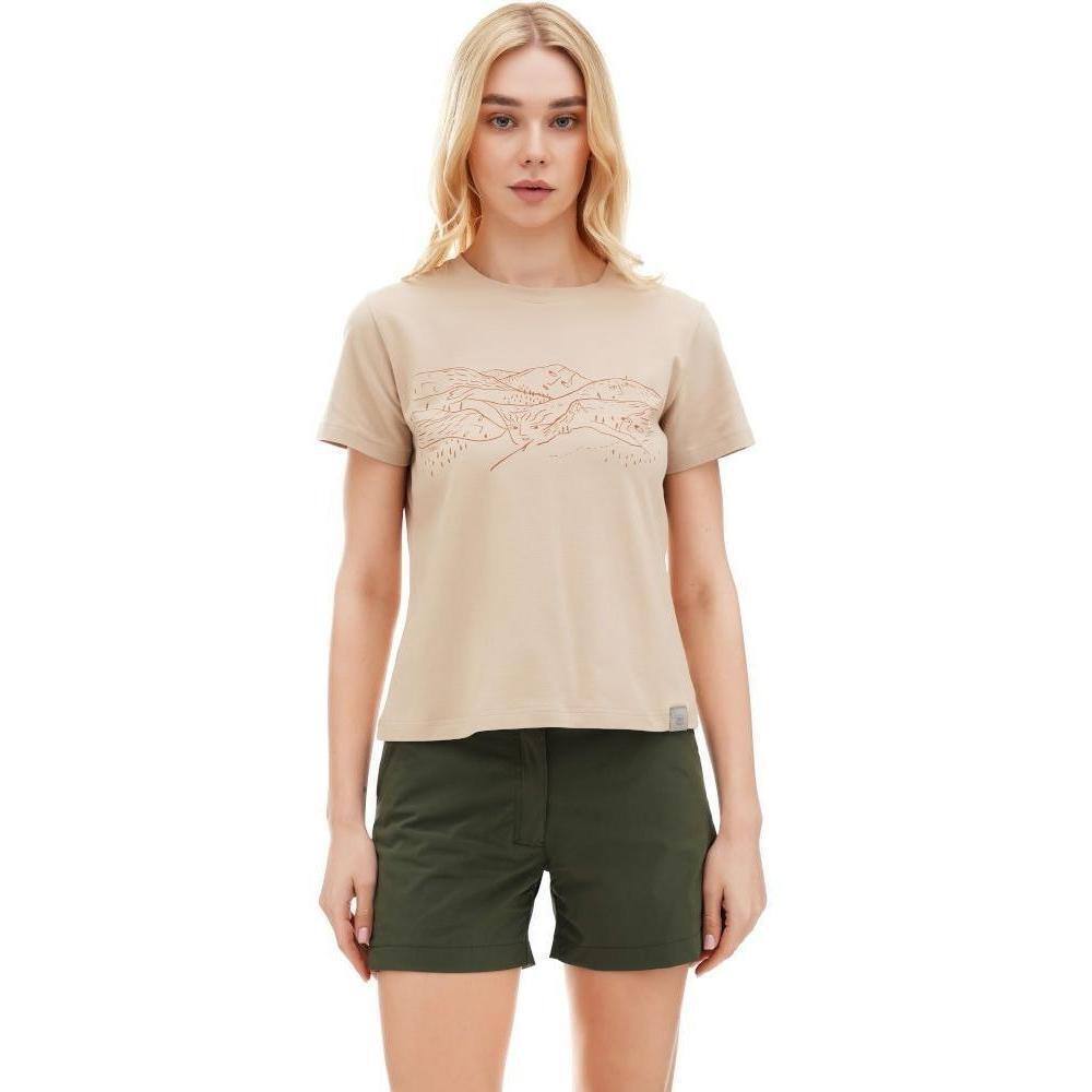 Футболка женская Turbat Geometria M бежевая фото 1