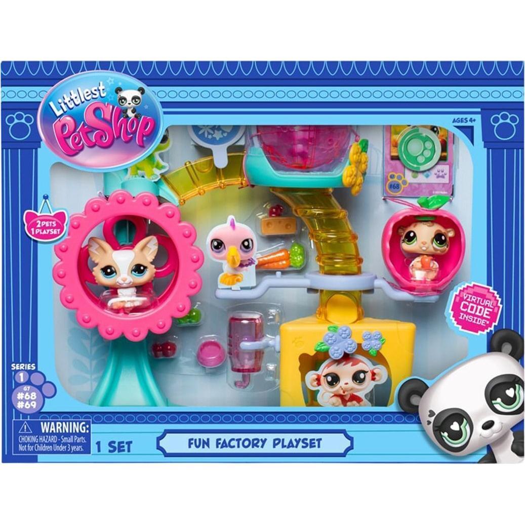 Игровой набор Littlest Pet Shop – фабрика развлечений (2 фигурки, фабрика, аксесс.) (00519) фото