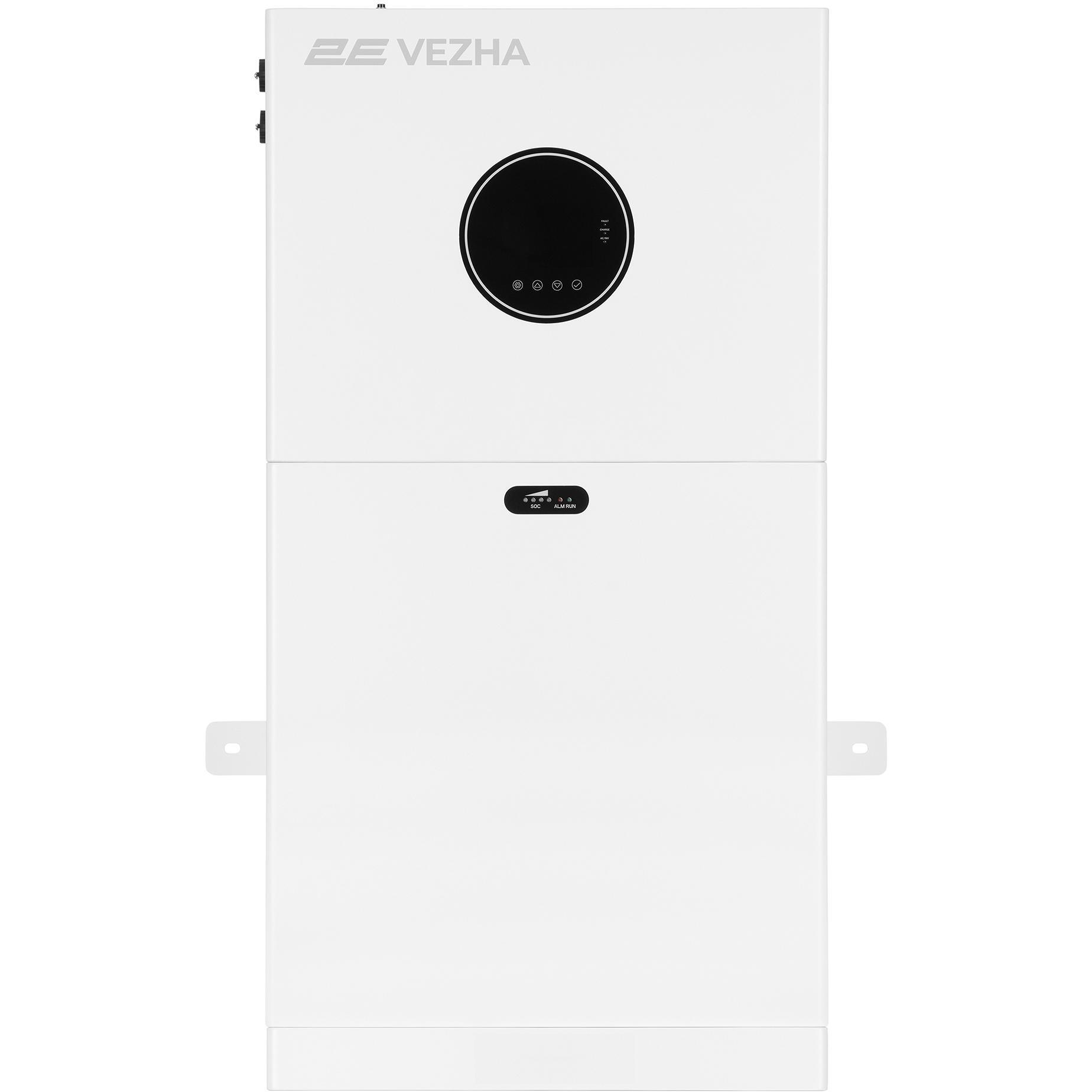 Система резервного питания 2E PowerWall Vezha 5000 Вт, 5.12 кВт/ч, MPPT 5.5 кВт, WiFi (2E-ESS-PWV5-5) фото 1