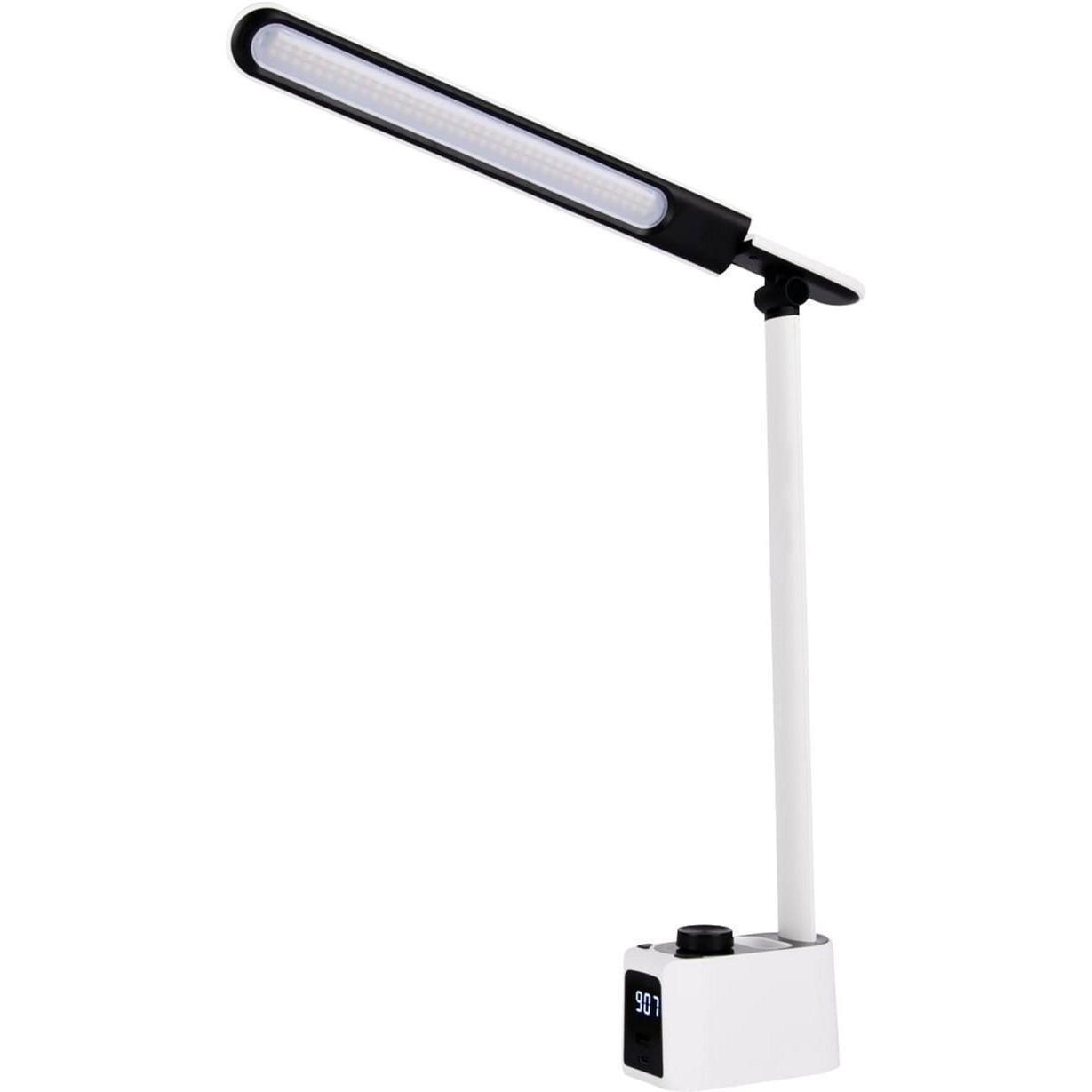 Лампа настольная Ledvance Panan Clock 8Вт 2USB белая (4099854363641) фото 1