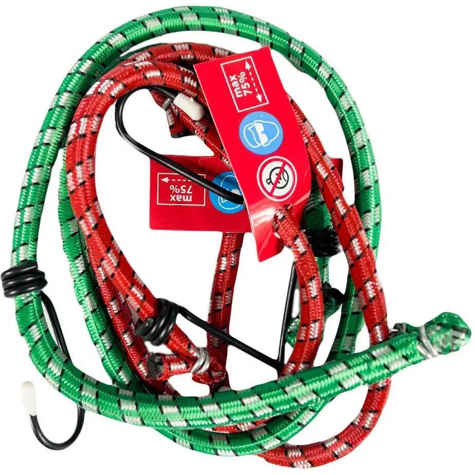 Ремни для закрепления багажа Poputchik Elastic Strap 80см*8мм 2шт (18224-IS) фото 
