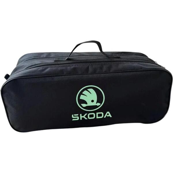 

Сумка-органайзер Poputchik в багажник Skoda 50х18х18см черная (03-064-2Д)