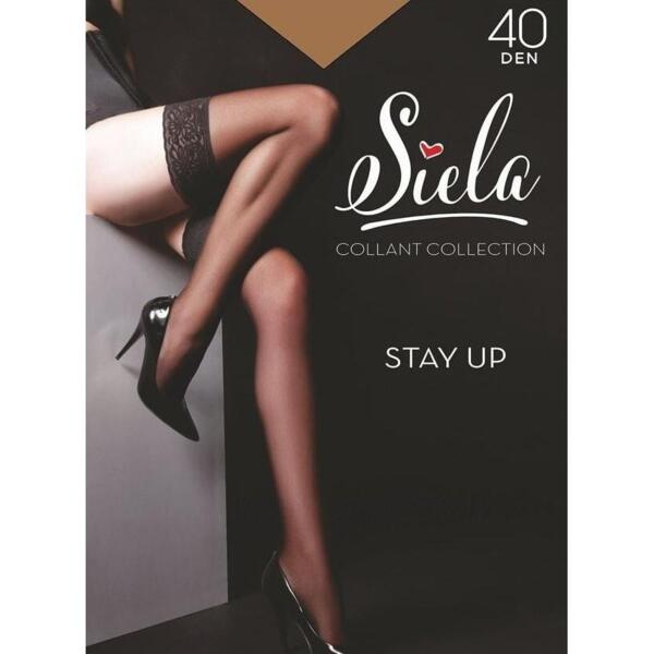 

Чулки женские Siela Stay Up 40 Den 3/4 р бежевые