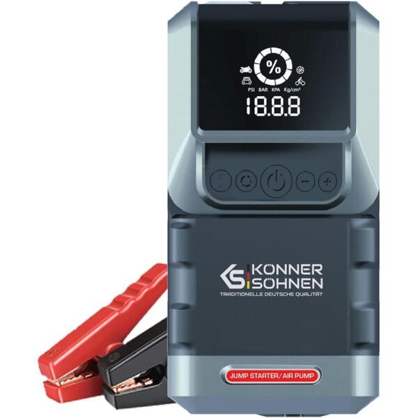 Пуско-зарядное устройство Konner&Sohnen KS JSP-1300 с компрессором 16000мАч и фонарем (KSJSP-1300)