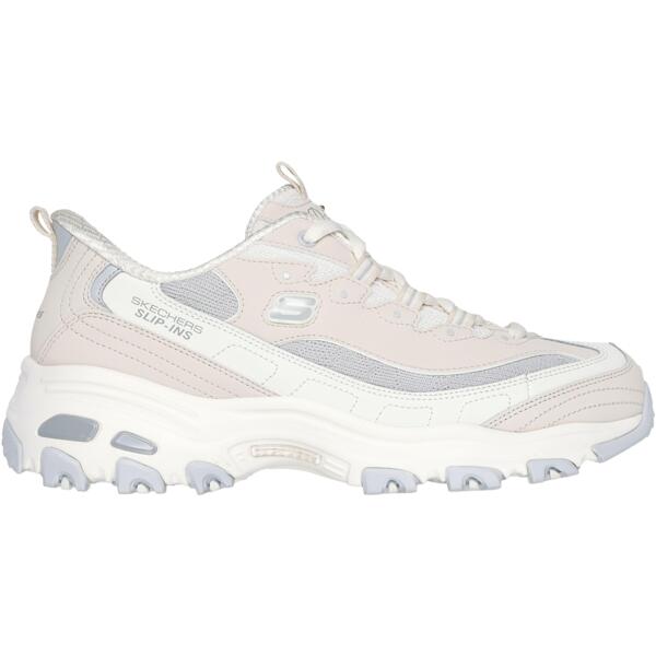 

Кроссовки женские Skechers Slip-Ins: D'lites - Smooth Nostalgia 150537 NTGY 40 (10 US) бежевые
