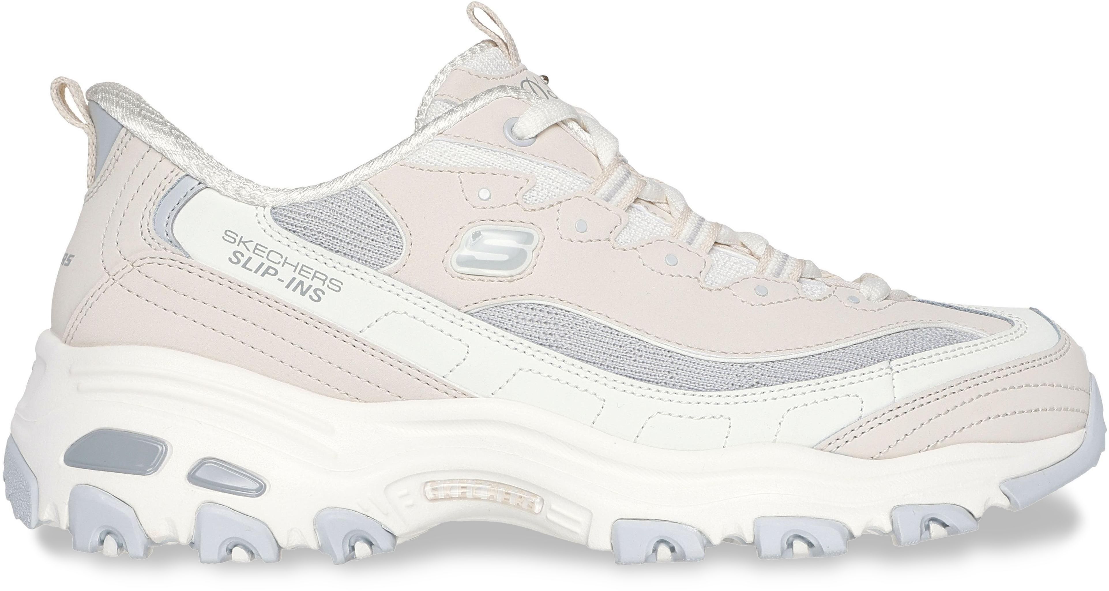 Кроссовки женские Skechers D'lites 150537 NTGY 39 (9 US) бежевые фото 1