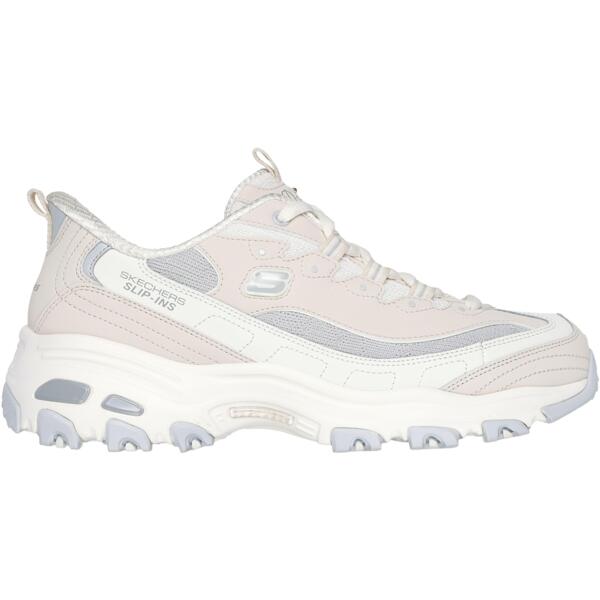 

Кроссовки женские Skechers Slip-Ins: D'lites - Smooth Nostalgia 150537 NTGY 39 (9 US) бежевые