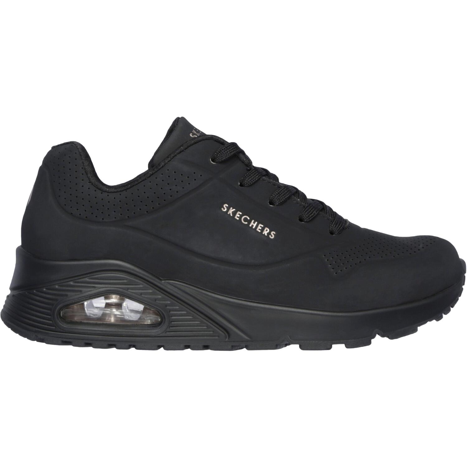 Кросівки жіночі Skechers Uno - Stand on Air 73690 BBK 36.5 (6.5 US) чорні