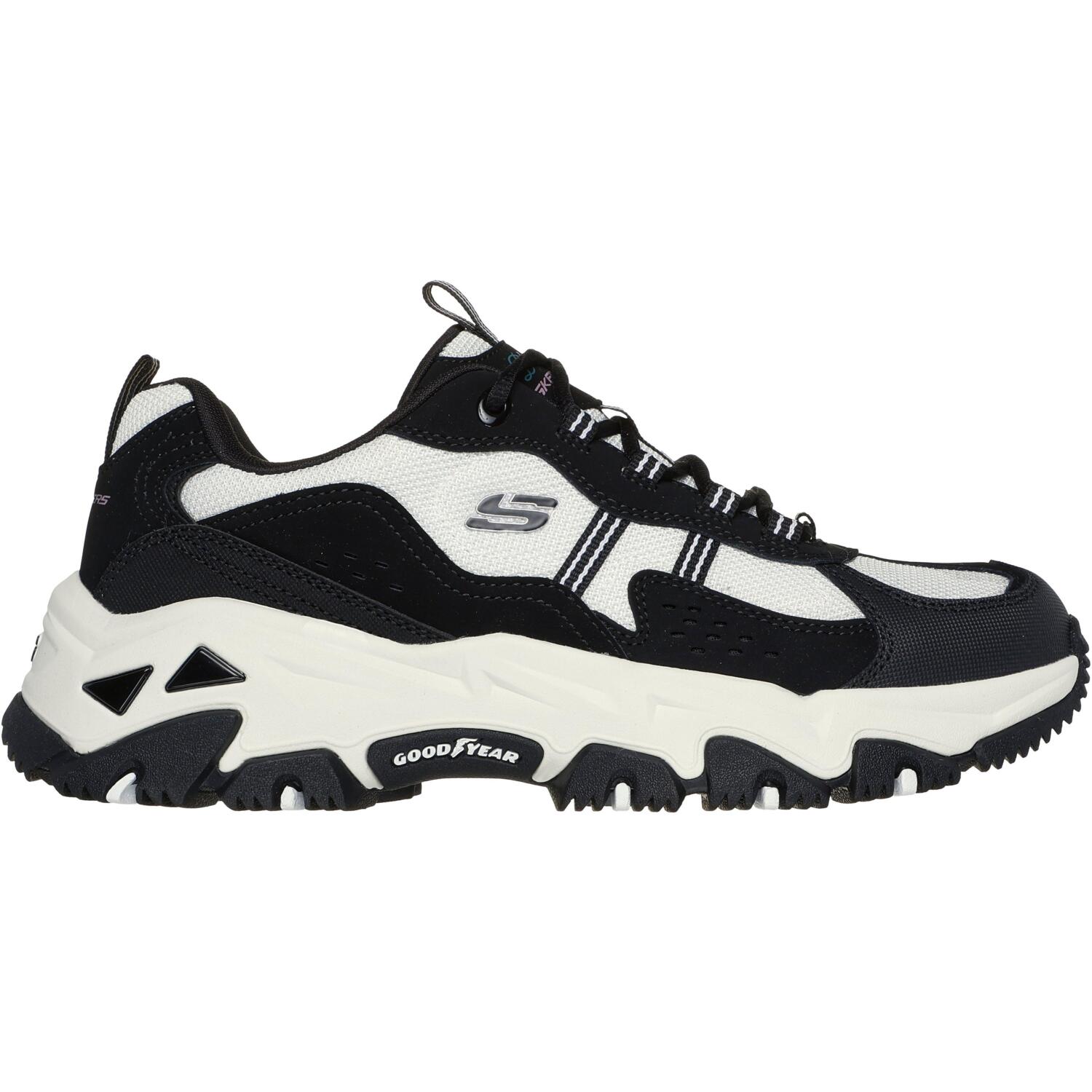 Кроссовки женские Skechers D'lites Hiker 180128 BKW 38.5 (8.5 US) белые/черные