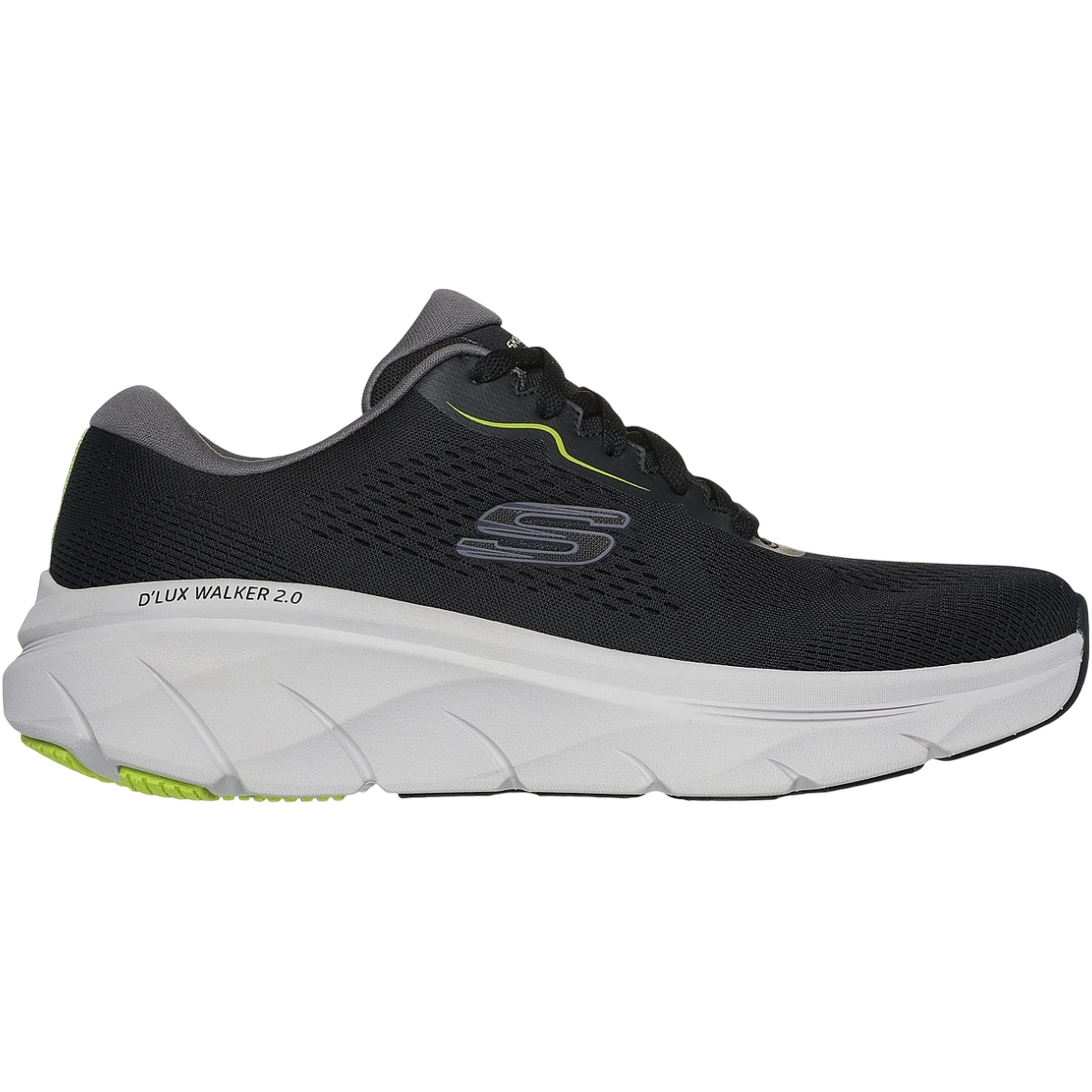 Кроссовки мужские Skechers D'lux Walker 2.0 232714 BKLM 42 (9 US) черные фото 1
