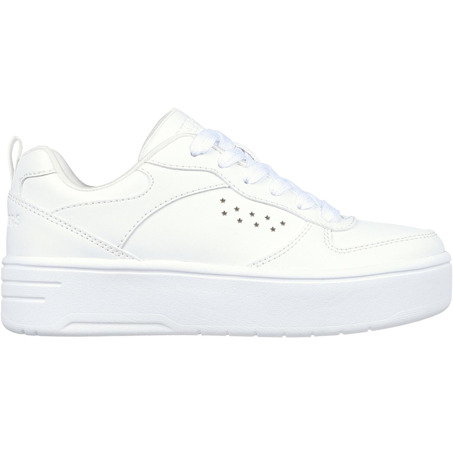 Кеды низкие для девочек Skechers Court High 310197L WHT 33 (1.5 US) белые