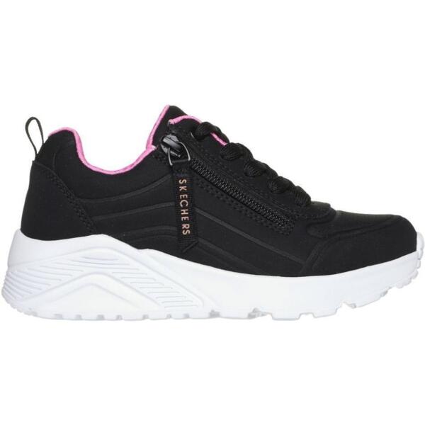 

Кроссовки для девочек Skechers Uno Lite - Easy Zip 310387L BKRG 33.5 (2 US) черные
