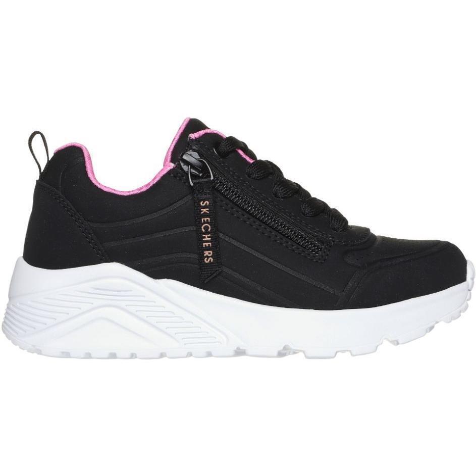 Кросівки для дівчаток Skechers Uno Lite - Easy Zip 310387L BKRG 35 (3 US) чорніфото1