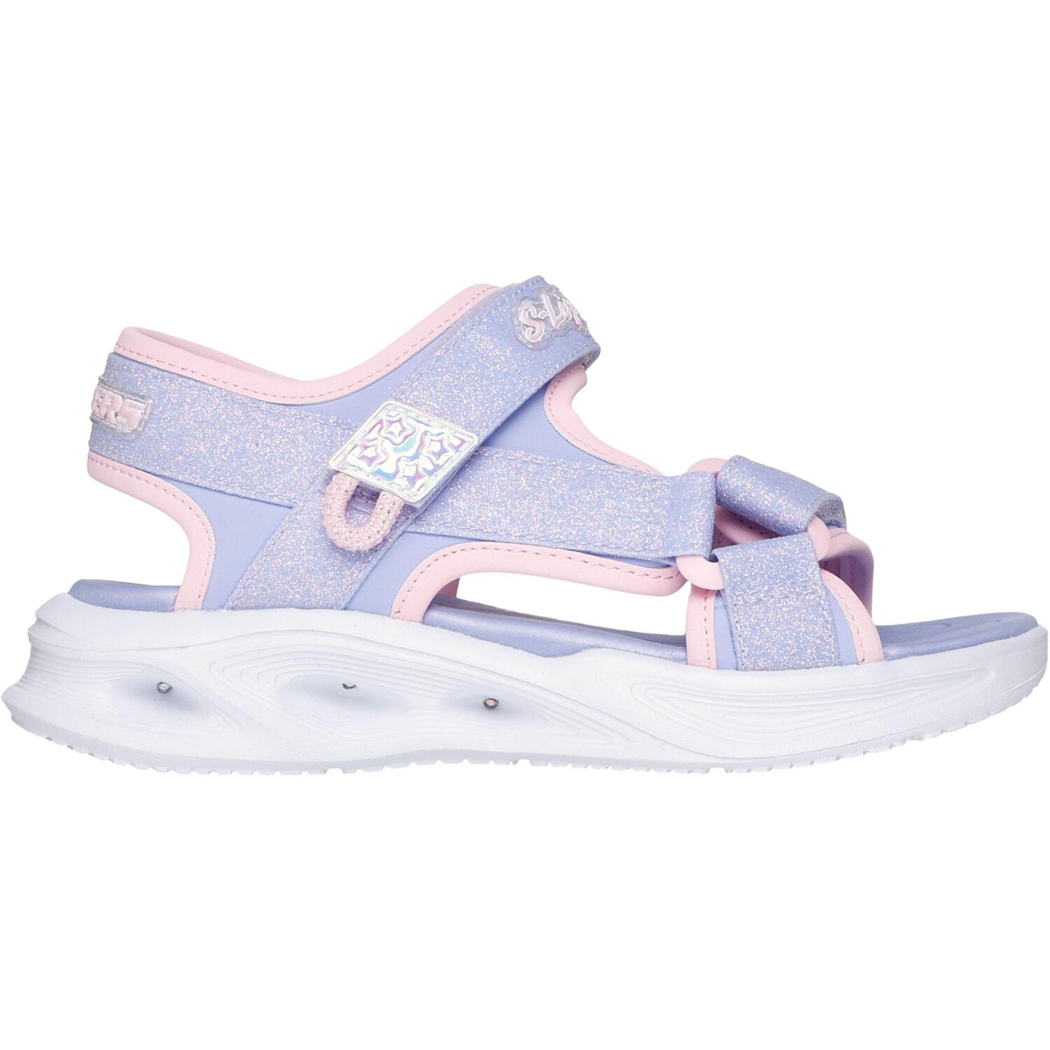 Сандали для девочек Skechers S Lights: Sola Glow 303024L LVLP 33.5 (2 US) сиреневые фото