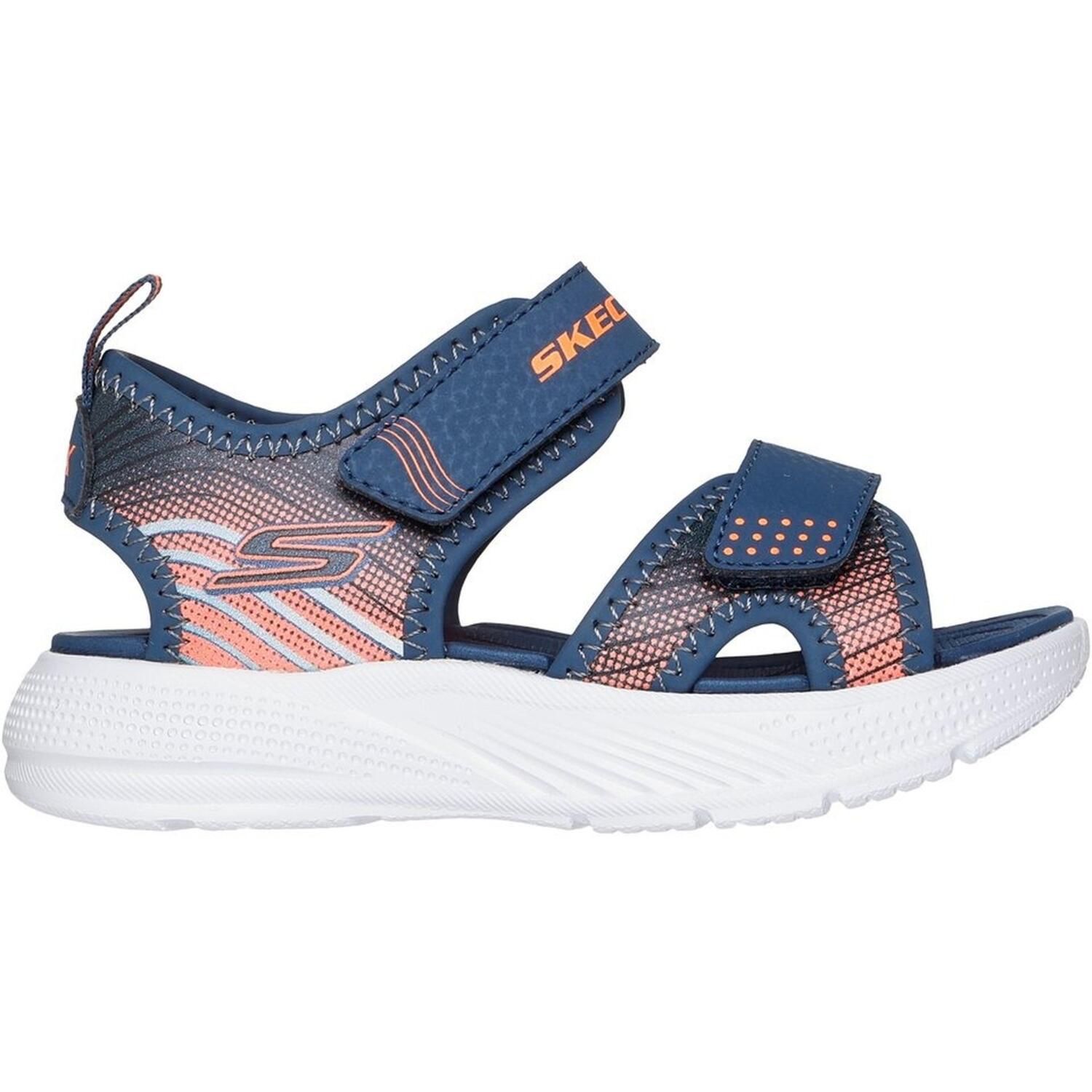 Сандали для мальчиков Skechers Microspec - Splash 407034L NVOR 35 (3 US) синие фото