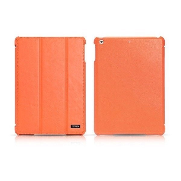  Чохол i-Carer для планшета iPad Air/iPad 2017/2018 Ultra thin genuine leather series Orange фото