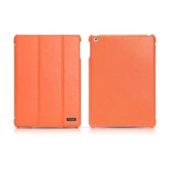  Чохол i-Carer для планшета iPad Air/iPad 2017/2018 Ultra thin genuine leather series Orange фото1
