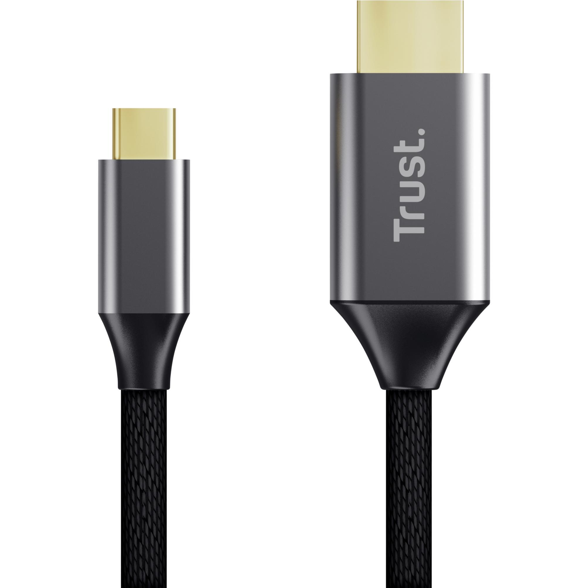 Кабель Trust Calyx USB-C - HDMI Black (25630_TRUST) фото 1