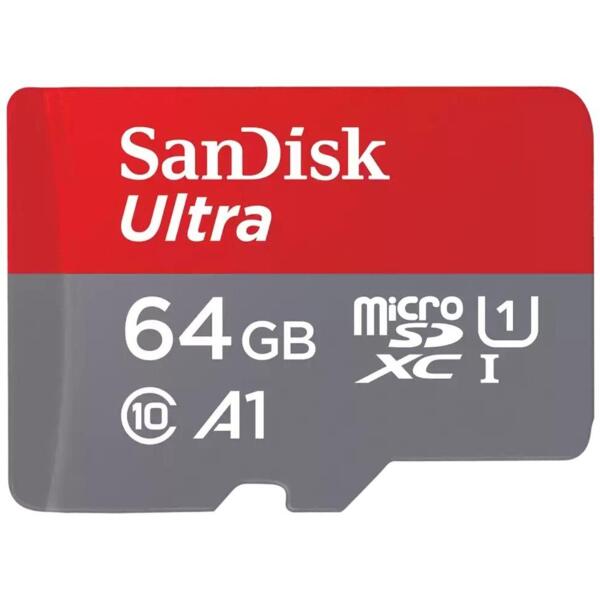 

Карта памяти SanDisk microSD 64GB C10 UHS-I R140MB/s Ultra (SDSQUAB-064G-GN6MN)